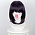 cheap Costume Wigs-Synthetic Wig Cosplay Wig Straight Straight Bob Wig Short Purple Synthetic Hair Women&#039;s Purple