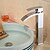 billige Klassisk-Baderom Sink Tappekran - Foss Krom Centersat Enkelt Håndtak Et HullBath Taps / Messing