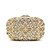 cheap Clutches &amp; Evening Bags-Women&#039;s Bags Metal Evening Bag Crystal / Rhinestone Floral Print Wedding Party Event / Party Evening Bag Wedding Bags Gold
