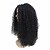 economico Parrucche trendy sintetiche-Parrucche sintetiche Riccio Riccio Parte di mezzo Parrucca Lungo Nero Capelli sintetici Per donna Di tendenza Parrucca riccia stile afro Nero