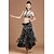 cheap Belly Dancewear-Shall We Belly Dance Outfits Women Polyester Crystals/Rhinestones 5 Pieces Black