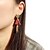 cheap Earrings-Women&#039;s Drop Earrings Hoop Earrings Earrings Jewelry White / Black / Red For Wedding Party Casual