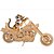 ieftine Puzzle 3D-Puzzle Lemn Mașină Moto nivel profesional Lemn 1 pcs Motocicletă Pentru copii Băieți Fete Jucarii Cadou