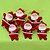 ieftine Jucării de Crăciun-Ornamente de Brad de Crăciun Costume Moș Fibra de carbon Plastic Nailon Adulți Jucarii Cadou 6 pcs