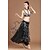 cheap Belly Dancewear-Shall We Belly Dance Outfits Women Polyester Crystals/Rhinestones 5 Pieces Black