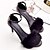 cheap Women&#039;s Sandals-Women&#039;s Fur Summer Comfort / Slingback / Slouch Boots Sandals Walking Shoes Stiletto Heel Open Toe Pom-pom Black / Gray / Pink