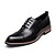 cheap Men&#039;s Oxfords-Men&#039;s Formal Shoes Leather Shoes Spring / Fall Comfort / Formal Shoes Wedding Party &amp; Evening Office &amp; Career Oxfords Walking Shoes Cowhide Breathability Black / Lace-up