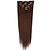 abordables Extensions à Clips-A Clipser Extensions de cheveux Naturel humains Droit Cheveux Naturel humain Extensions Naturelles Femme Noir Naturel