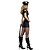 זול תחפושות מבוגרים להאלווין-משטרה תחפושות קוספליי תחפושת למסיבה תחפושות משחק של דמויות מסרטים שחור שמלה כובע האלווין (ליל כל הקדושים) קרנבל פּוֹלִיאֶסטֶר