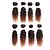 お買い得  つけ毛（カラー）-ブラジリアンヘア カール カーリーウィーブ 人毛 400 g オンブル’ 人間の髪織り 人間の髪の拡張機能 / 8A