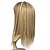 cheap Synthetic Trendy Wigs-Synthetic Wig Straight Straight With Bangs Wig Blonde Light Blonde Synthetic Hair Women&#039;s Braided Wig African Braids Blonde