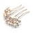 cheap Headpieces-Imitation Pearl Hair Combs with 1 Wedding / Special Occasion Headpiece