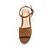 cheap Women&#039;s Sandals-Women&#039;s Sandals Flat Heel Sandals Flat Heel Round Toe Buckle PU(Polyurethane) Summer / Fall Beige / Yellow / Pink