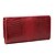 cheap Wallets-Women&#039;s Bags PU(Polyurethane) / Cowhide Checkbook Wallet / Bi-fold Ruffles Black / Red