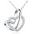 billige שרשרת אופנתית-Women&#039;s Pendant Necklace Twisted Double Heart Love Interlocking Hollow Heart Ladies Alloy Silver Necklace Jewelry For Wedding Party Anniversary Birthday Thank You Daily