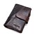 cheap Wallets-Men&#039;s Bags Cowhide Wallet Bi-fold Ruffles Solid Colored Logo Office &amp; Career Black Dark Coffee
