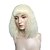 cheap Synthetic Trendy Wigs-Synthetic Wig Kinky Curly Kinky Curly Bob Wig Blonde Bleach Blonde#613 Synthetic Hair Women&#039;s Blonde