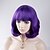 cheap Synthetic Trendy Wigs-Synthetic Wig Straight Straight Wig Short Purple Synthetic Hair Women&#039;s Purple
