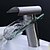 billige Armaturer til badeværelset-Håndvasken vandhane - Vandfald Nikkel Børstet Centersat Et Hul / Enkelt håndtag Et HulBath Taps / Messing