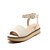 cheap Women&#039;s Sandals-Women&#039;s Sandals Flat Heel Sandals Flat Heel Round Toe Buckle PU(Polyurethane) Summer / Fall Beige / Yellow / Pink