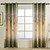 cheap Curtains Drapes-Curtains Drapes Living Room Leaf 100% Polyester / Polyester Print &amp; Jacquard