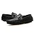 זול נעלי בד ומוקסינים לגברים-גברים נעליים עור אביב קיץ סתיו חורף נוחות נעליים ללא שרוכים עבור קזו&#039;אל לבן שחור חום