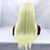 Недорогие Парик из искусственных волос на кружевной основе-Синтетические кружевные передние парики Прямой Прямой силуэт Лента спереди Парик Блондинка Отбеливатель Blonde Искусственные волосы Жен. Природные волосы Блондинка