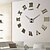 Недорогие Настенные часы-Современный современный Дерево / пластик AA Украшение Настенные часы Нет
