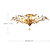 billiga Plafonder-5-ljus 78 cm kristall / mini stil / led infällda lampor metall antik mässing modern samtida 110-120v / 220-240v / e12 / e14 blomdesign