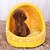abordables Camas y mantas para perro-Gato Perro Almohadilla de Colchón Camas Mantas de cama Cuddle Cave Bed A Lunares Suave Tejido 32.0*31.5*10.0 cm