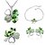 cheap Jewelry Sets-Women&#039;s Jewelry Set Crystal Love Austria Crystal Alloy 1 Necklace 1 Pair of Earrings 1 Bracelet For Party Wedding Gifts