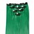 olcso Szintetikus póthajak-neitsi 10db 18inch színes kiemelés szintetikus klip haj kiterjesztések zöld