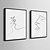 cheap Framed Arts-Framed Canvas Framed Set Abstract People Wall Art, PVC Material With Frame Home Decoration Frame Art Living Room Bedroom Kitchen Dining