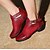 baratos Ténis de Dança-Mulheres Sapatos de Dança Couro Sapatos de Dança Moderna Têni / Meia Solas Salto Baixo Não Personalizável Preto / Branco / Vermelho