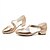 זול נעלים שטוחות לנשים-בגדי ריקוד נשים עקבים עקב עבה בוהן עגולה אבזם דמוי עור נוחות / נעלי בובה (מרי ג&#039;יין) אביב / סתיו זהב / כסף / שמלה