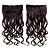 cheap Clip in Extensions-Fashionable Synthetic Hair 5 Clips Clip In 1 Piece Women&#039;s 60cm 24 Inches 120g Long Synthetic Curly Wavy Hair #4 Brown