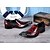 billige Oxfordsko til herrer-Herre Oxfords Novelty Shoes Komfort Sko Bryllup Avslappet Fest / aften Nappa Lær Svart Vår Høst