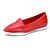 levne Dámské boty s plochou podrážkou-Kůže-Pohodlné-Dámské-Černá Žlutá Červená Bílá-Outdoor Kancelář Běžné-Plochá podrážka