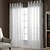 cheap Sheer Curtains-Custom Made Energy Saving Sheer Curtains Shades Two Panels 2*(72W×120&quot;L) / Jacquard / Living Room