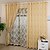 billige Fönstergardiner-Custom Made Eco-friendly Curtains Drapes Two Panels  Gold / Jacquard / Bedroom