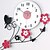 cheap Modern/Contemporary Wall Clocks-Pastoral Birds Flowers Mute Quartz Bedroom Child Watch Large Wall Clock Horloge Murale Reloj de Pared Wanduhr