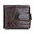 cheap Wallets-Men&#039;s Bags Cowhide Wallet Bi-fold Solid Colored Logo Shopping Sports Outdoor Brown Coffee