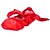 baratos Sapatilhas de Ballet-Sapatilhas de Balé Tecido Sapatilha Pedrarias Sem Salto Não Personalizável Sapatos de Dança Vermelho / Interior