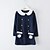 رخيصةأون فساتين كاجوال-Toddler Little Girls&#039; Dress Patchwork Red Navy Blue Long Sleeve Dresses Fall Spring