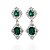 abordables Pendientes-Mujer Pendientes colgantes Pendients de aro Brillante Aretes Joyas Verde Para Boda Fiesta Casual 1pc