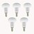 olcso Izzók-5pcs 5 W LED PAR lámpák 450 lm E14 R39 10 LED gyöngyök SMD 2835 Dekoratív Meleg fehér Hideg fehér 220-240 V 110-130 V / 5 db. / RoHs / CCC / ERP / LVD