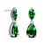 cheap Earrings-Crystal AAA Cubic Zirconia Drop Earrings Ball Earrings Solitaire Two Stone Mood Ladies Blinging everyday Cubic Zirconia Earrings Jewelry Green / Silver For Wedding Party Daily Casual Masquerade