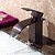 billige Baderomskraner-Baderom Sink Tappekran - Foss Olje-gnidd Bronse Centersat Enkelt Håndtak Et HullBath Taps