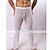 cheap Men&#039;s Exotic Underwear-Men&#039;s Long Johns Hole Nylon Solid Colored Low Waist Black White