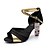 cheap Latin Shoes-Women&#039;s Latin Shoes Sandal Customized Heel Satin Leatherette Buckle Red / Silver / Gold / Indoor
